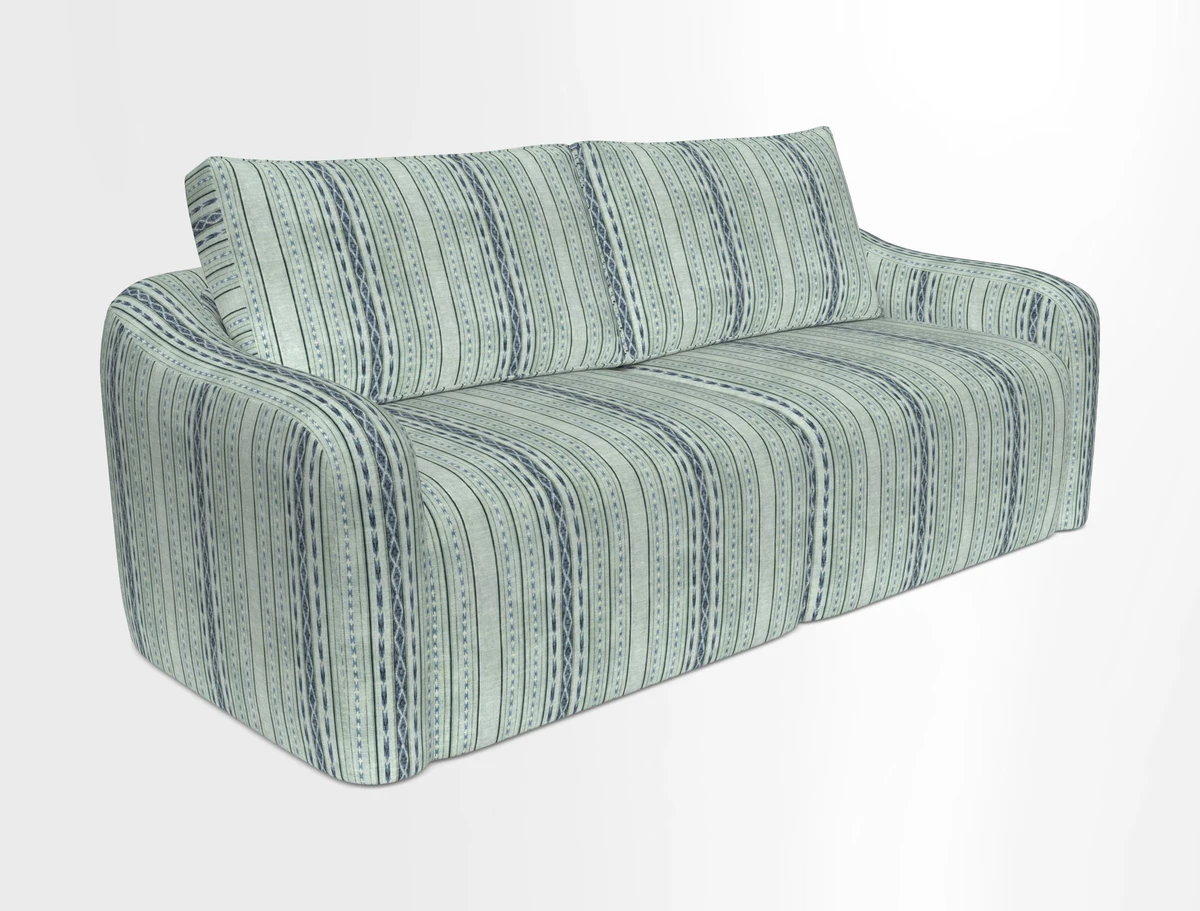 Muse 3 seater sofa in Harpers Bazaar Stripe Carnival