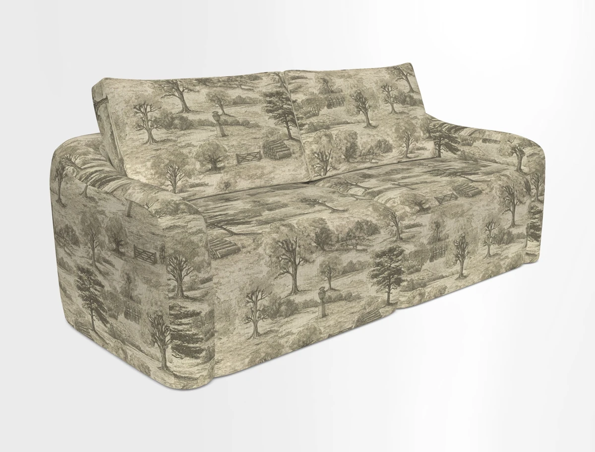 Muse 3 seater sofa in Harpers Bazaar Stripe Carnival