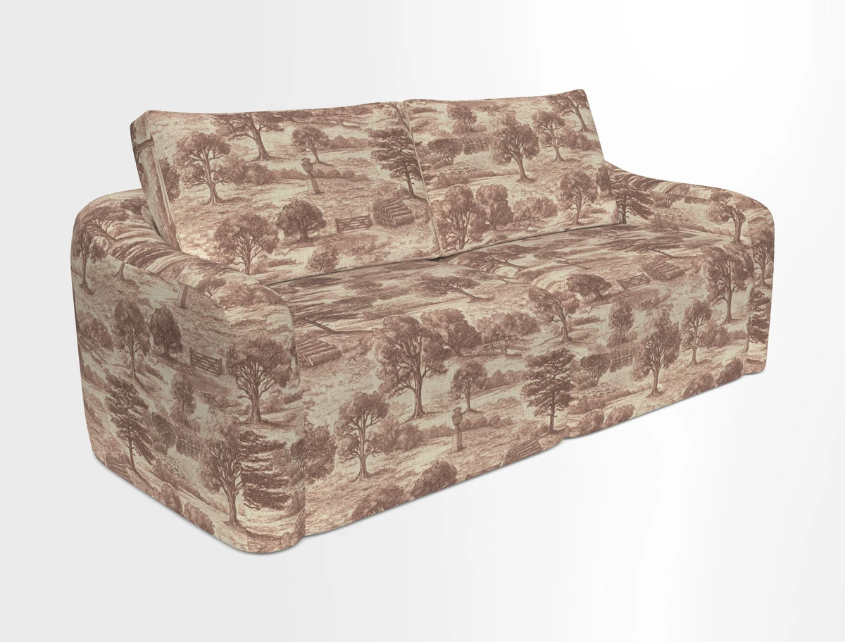 Muse 3 seater sofa in Harpers Bazaar Stripe Carnival