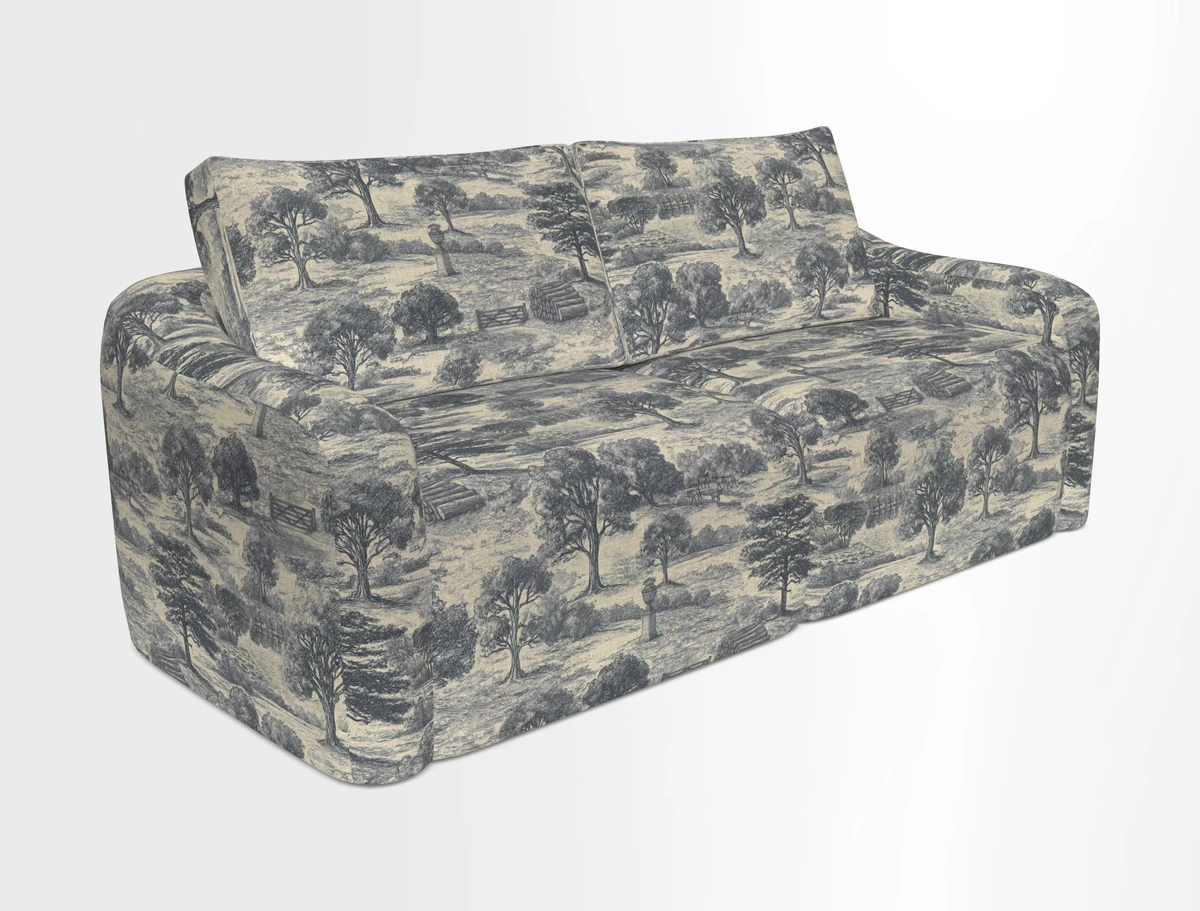 Muse 3 seater sofa in Harpers Bazaar Stripe Carnival