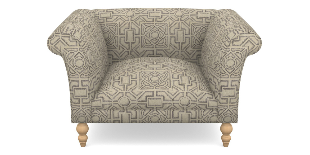 Product photograph of Orford Bespoke Chairs In Rhs Collection - Large Knot Garden Linen - Grey from Sofas and Stuff Limited