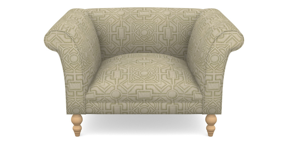 Product photograph of Orford Bespoke Chairs In Rhs Collection - Large Knot Garden Linen - Olive from Sofas and Stuff Limited