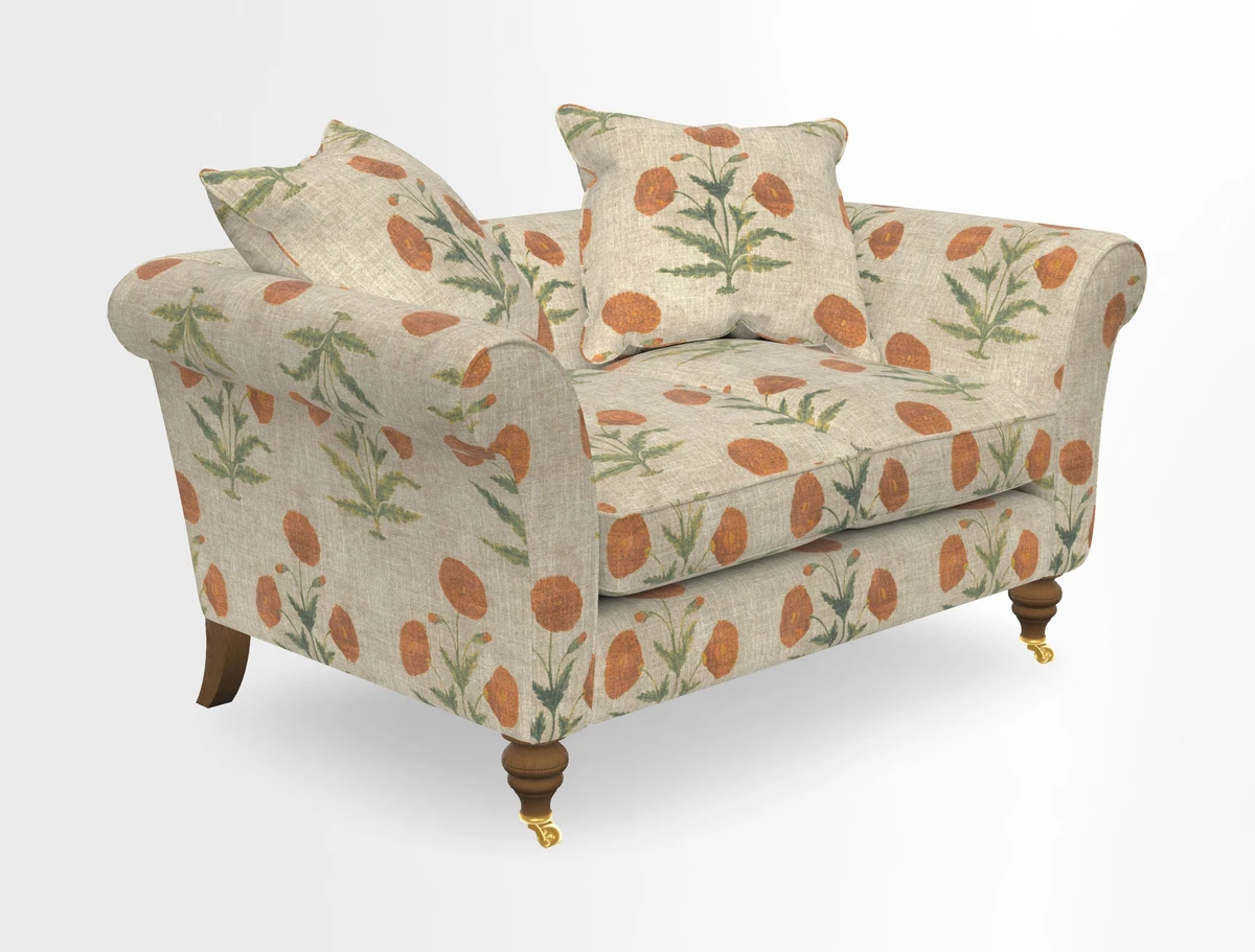 Otley 3 Seater Sofa in RHS Botanicals Palm Leaf Corn