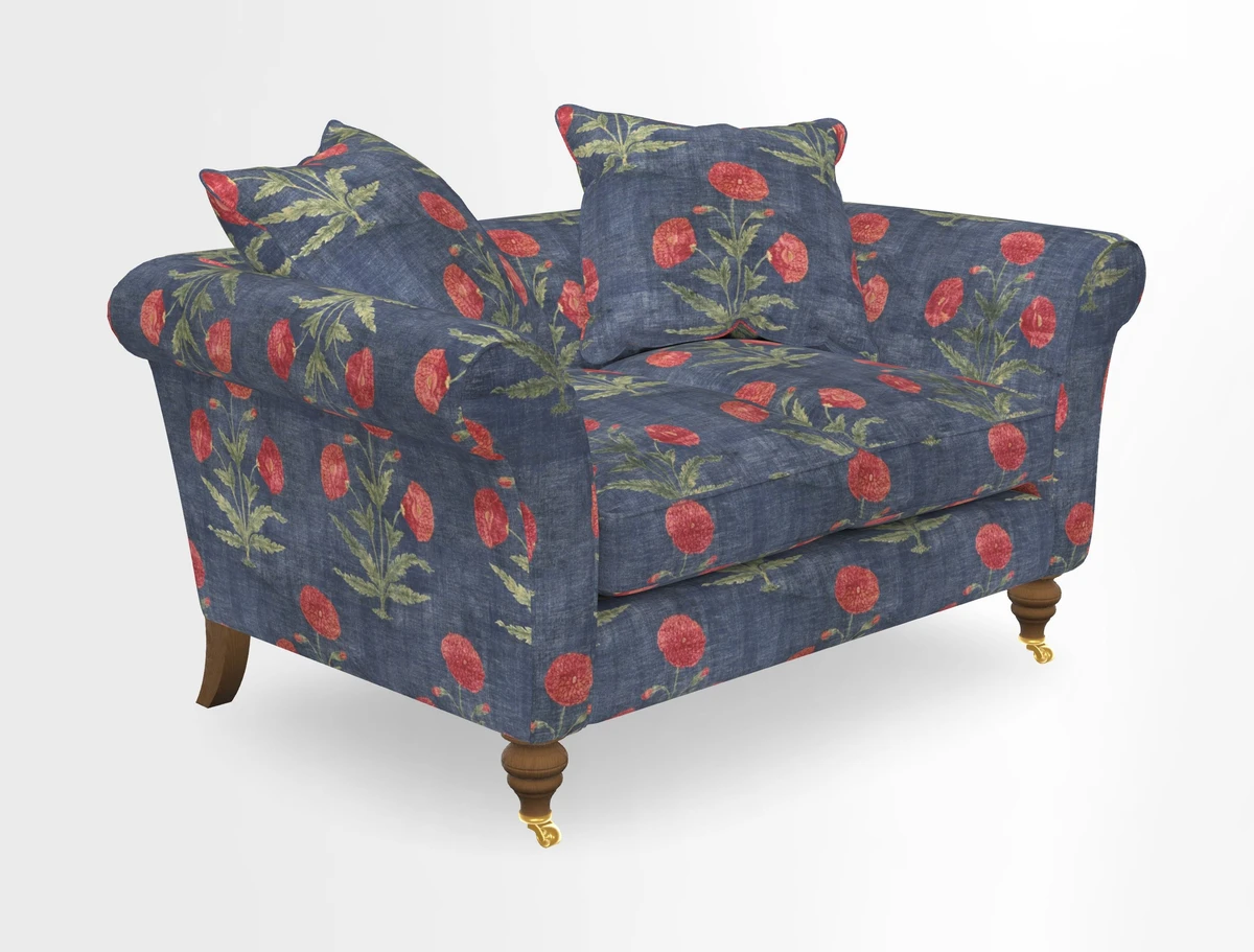 Otley 3 Seater Sofa in RHS Botanicals Palm Leaf Corn