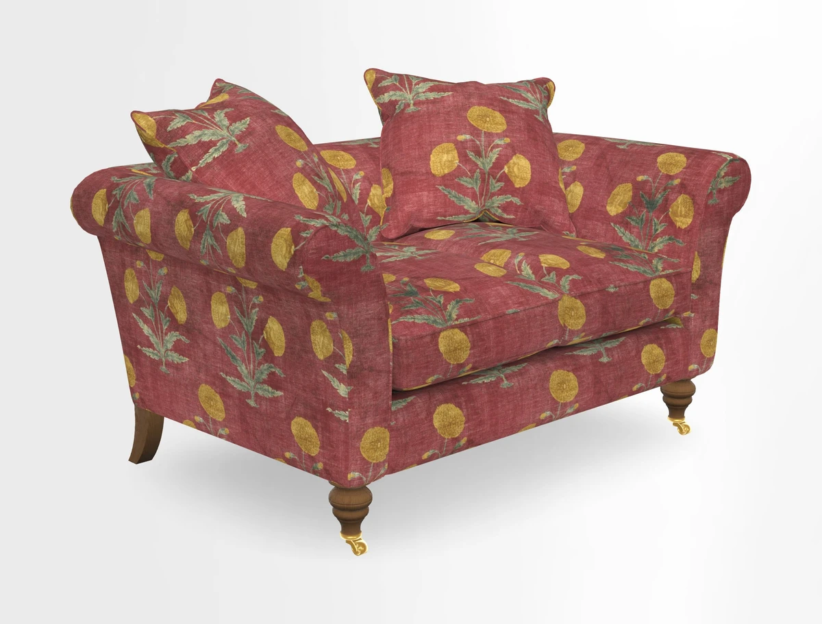 Otley 3 Seater Sofa in RHS Botanicals Palm Leaf Corn
