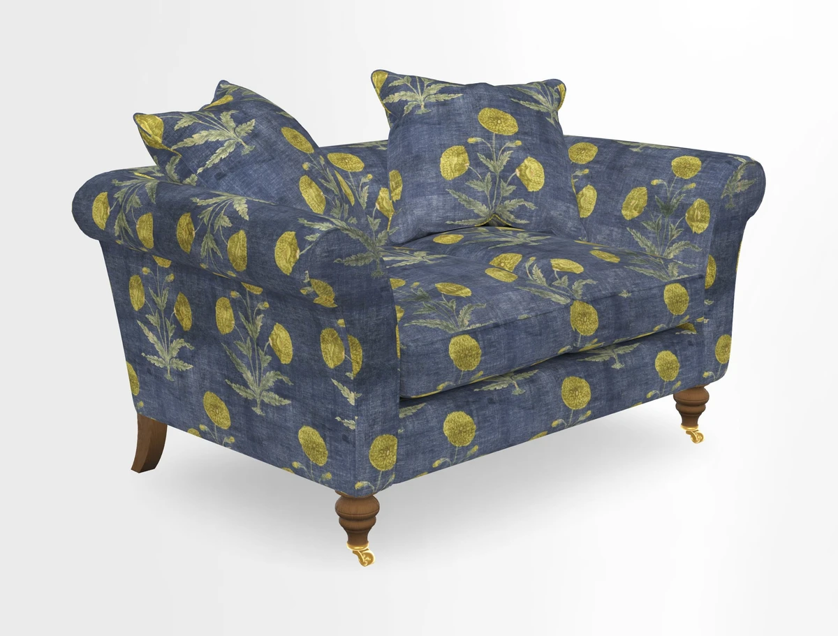 Otley 3 Seater Sofa in RHS Botanicals Palm Leaf Corn