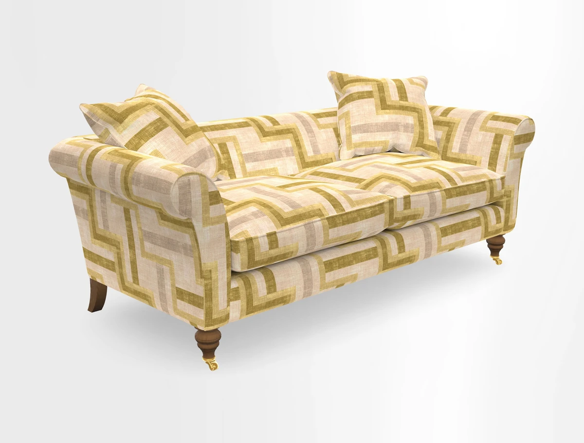 Otley 3 Seater Sofa in RHS Botanicals Palm Leaf Corn