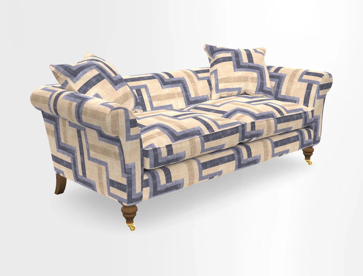 Otley 3 Seater Sofa in RHS Botanicals Palm Leaf Corn