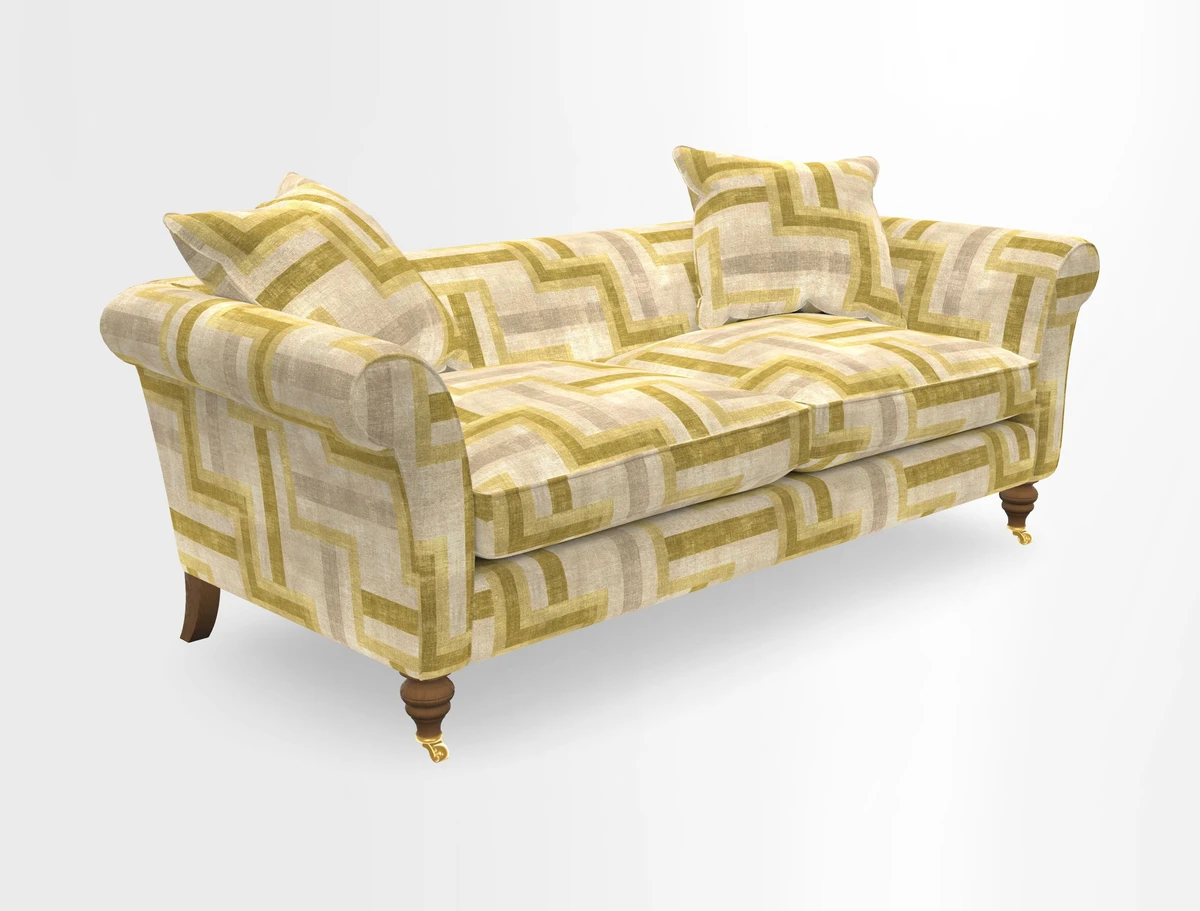 Otley 3 Seater Sofa in RHS Botanicals Palm Leaf Corn
