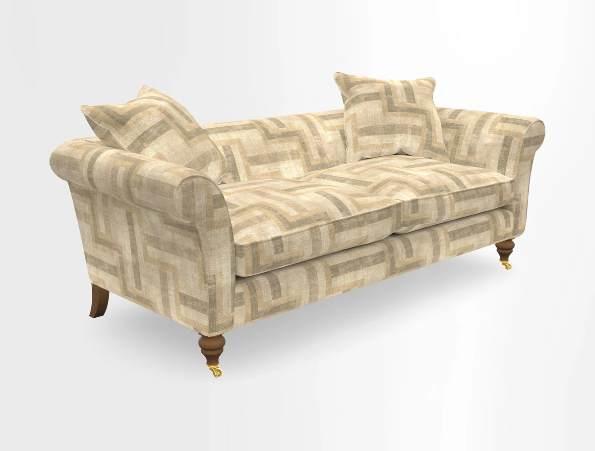 Otley 3 Seater Sofa in RHS Botanicals Palm Leaf Corn