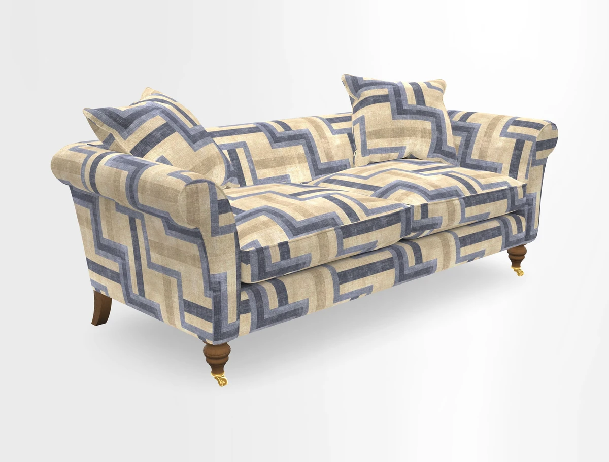 Otley 3 Seater Sofa in RHS Botanicals Palm Leaf Corn