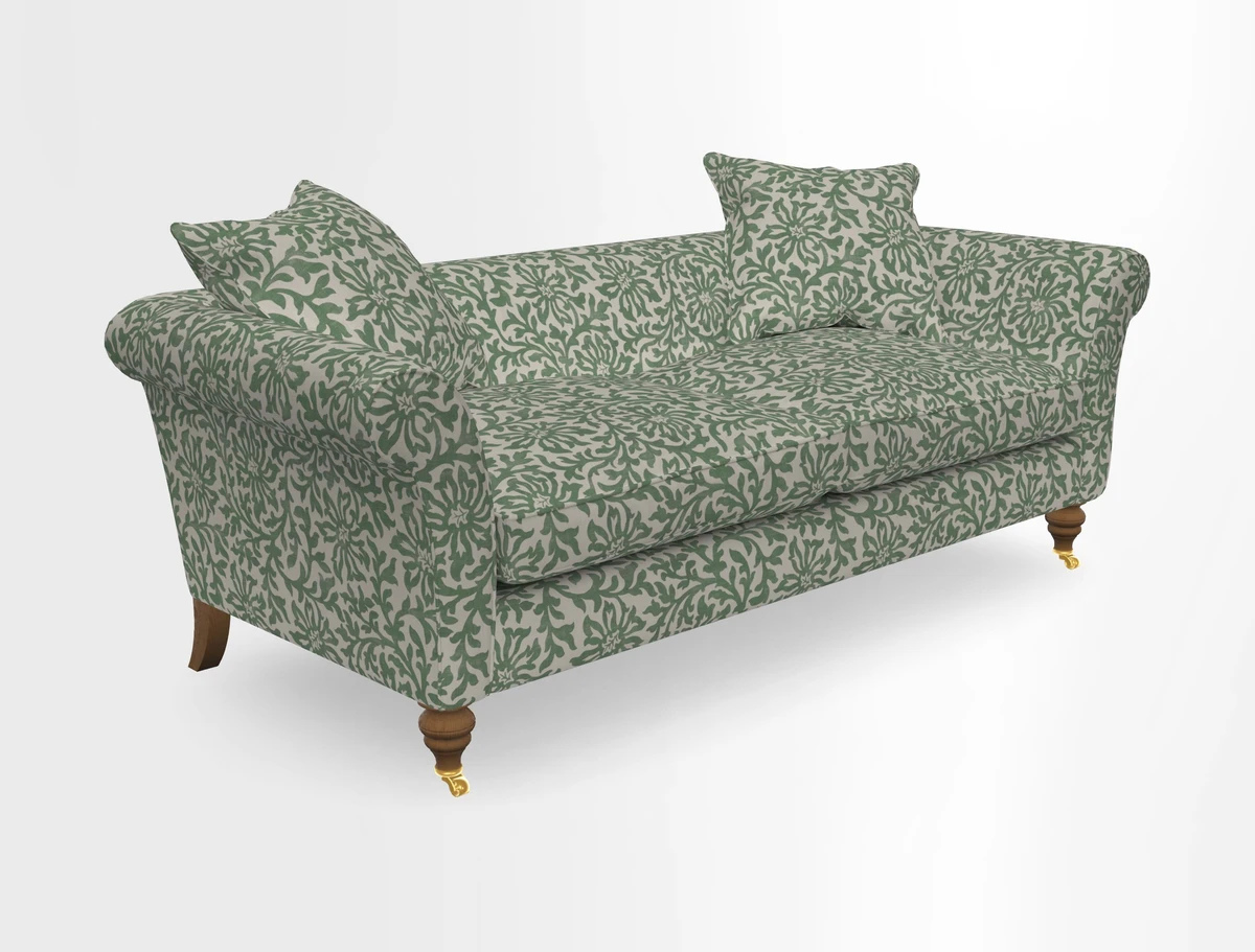 Otley 3 Seater Sofa in RHS Botanicals Palm Leaf Corn