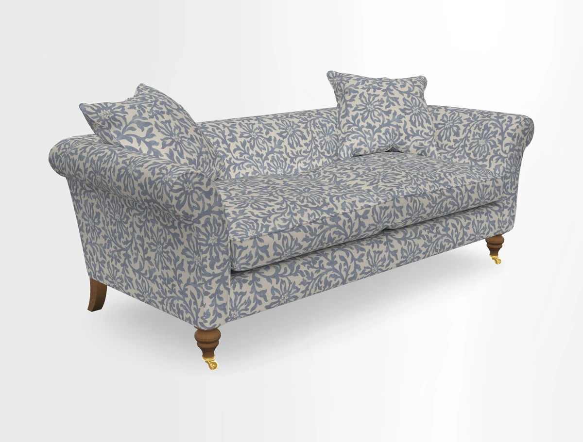 Otley 3 Seater Sofa in RHS Botanicals Palm Leaf Corn