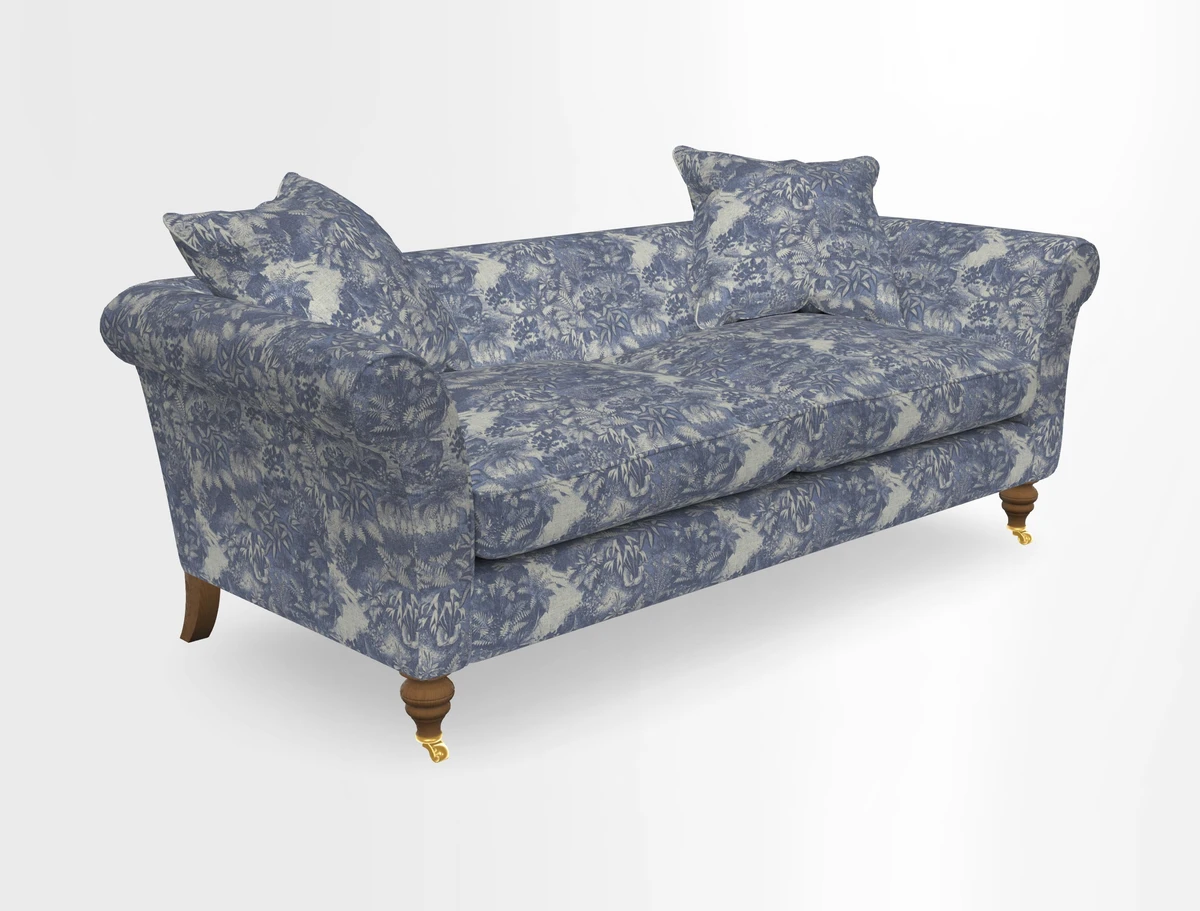 Otley 3 Seater Sofa in RHS Botanicals Palm Leaf Corn