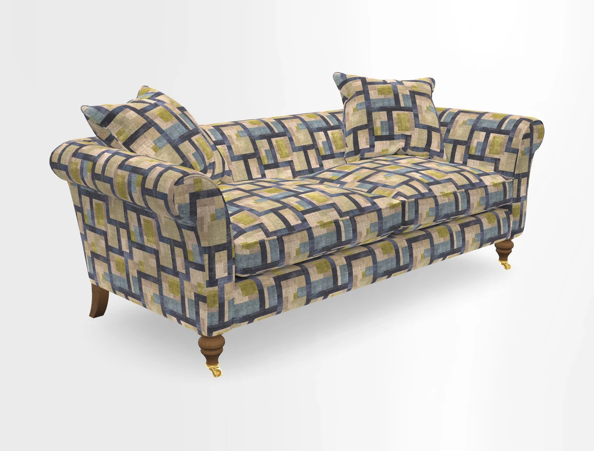 Otley 3 Seater Sofa in RHS Botanicals Palm Leaf Corn