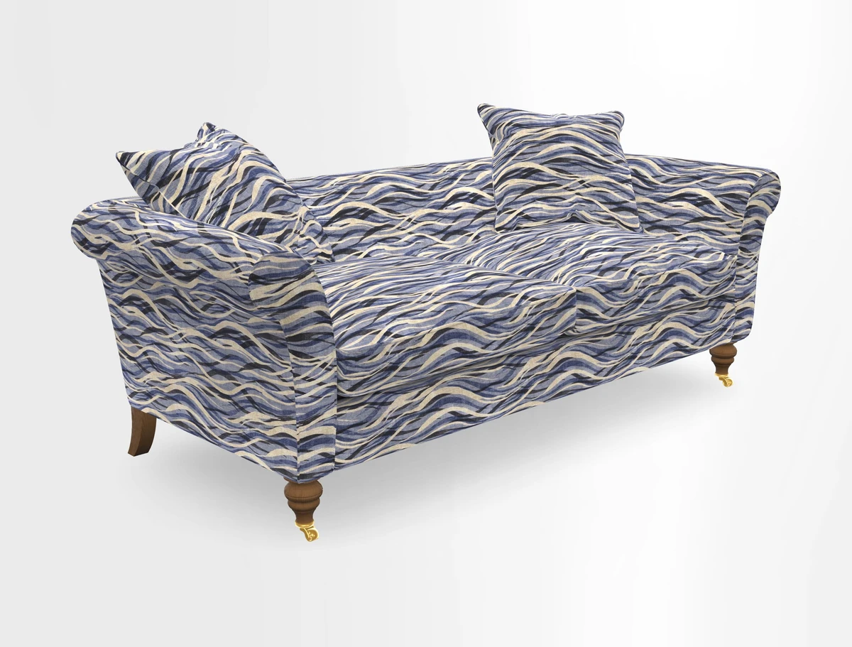 Otley 3 Seater Sofa in RHS Botanicals Palm Leaf Corn