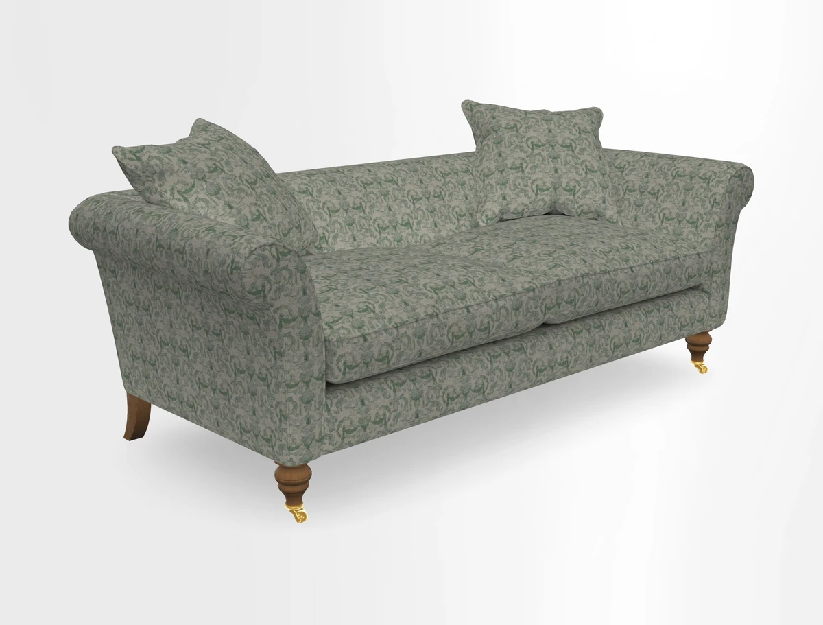 Otley 3 Seater Sofa in RHS Botanicals Palm Leaf Corn
