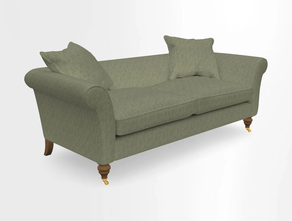 Otley 3 Seater Sofa in RHS Botanicals Palm Leaf Corn