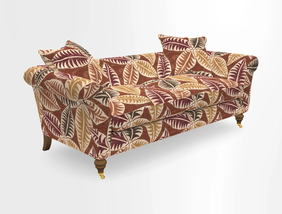Otley 3 Seater Sofa in RHS Botanicals Palm Leaf Corn