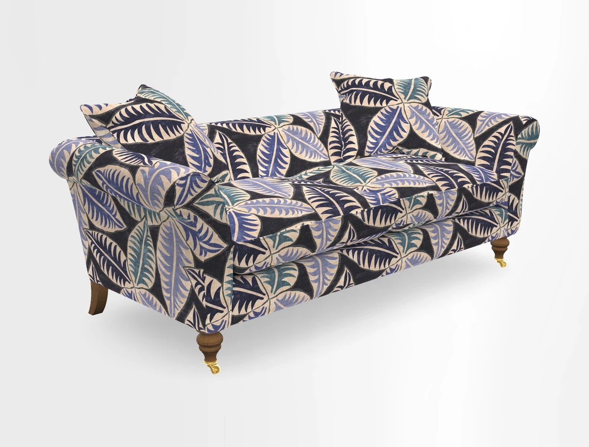 Otley 3 Seater Sofa in RHS Botanicals Palm Leaf Corn
