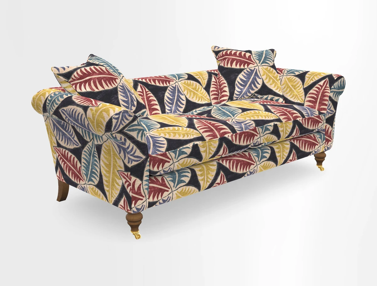 Otley 3 Seater Sofa in RHS Botanicals Palm Leaf Corn