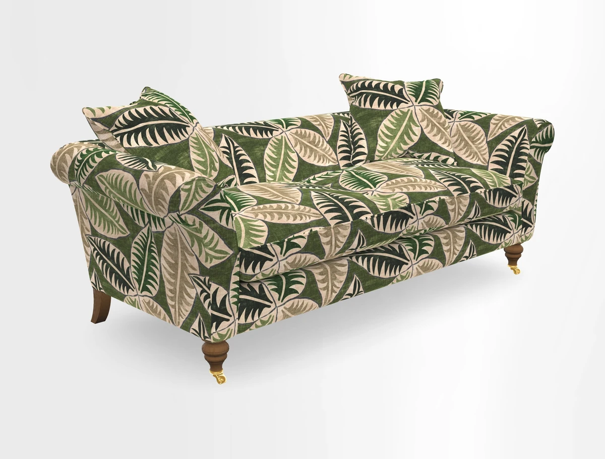 Otley 3 Seater Sofa in RHS Botanicals Palm Leaf Corn