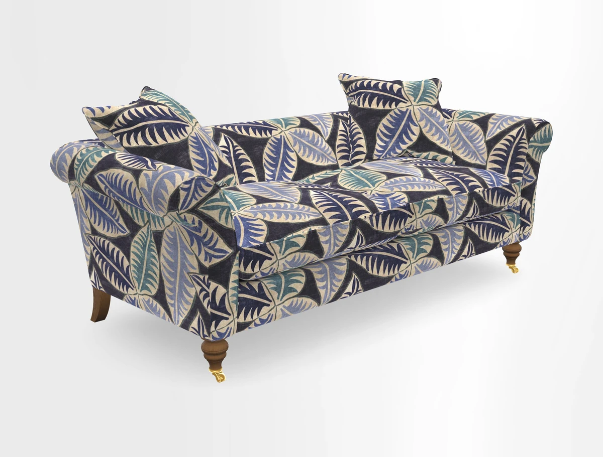 Otley 3 Seater Sofa in RHS Botanicals Palm Leaf Corn