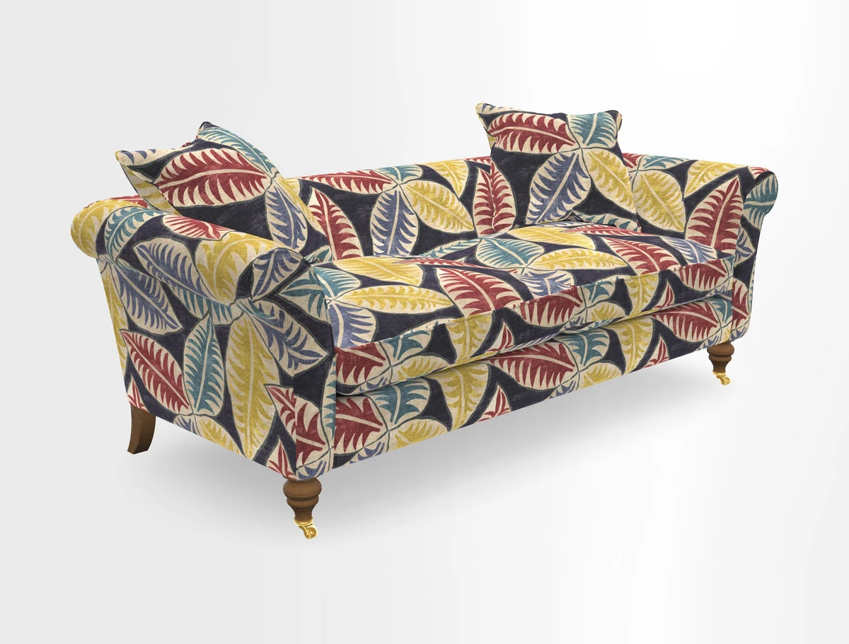 Otley 3 Seater Sofa in RHS Botanicals Palm Leaf Corn