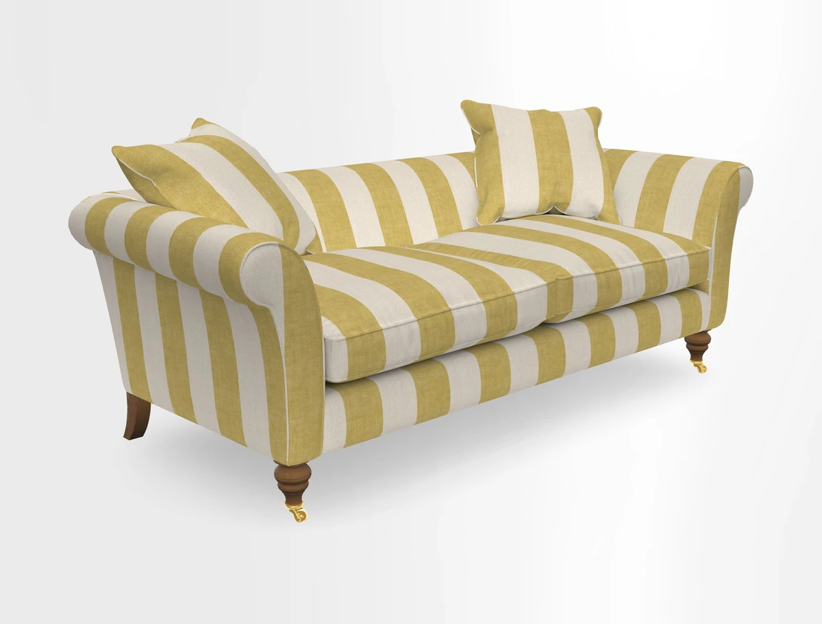 Otley 3 Seater Sofa in RHS Botanicals Palm Leaf Corn