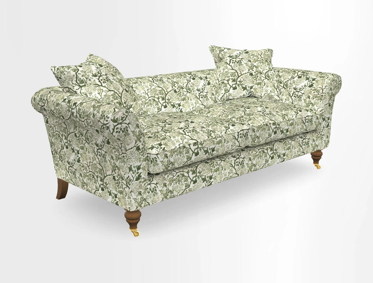Otley 3 Seater Sofa in RHS Botanicals Palm Leaf Corn