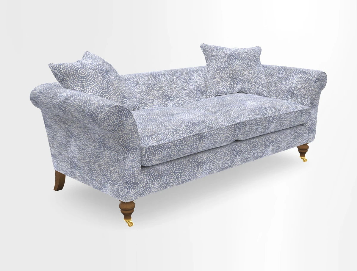 Otley 3 Seater Sofa in RHS Botanicals Palm Leaf Corn