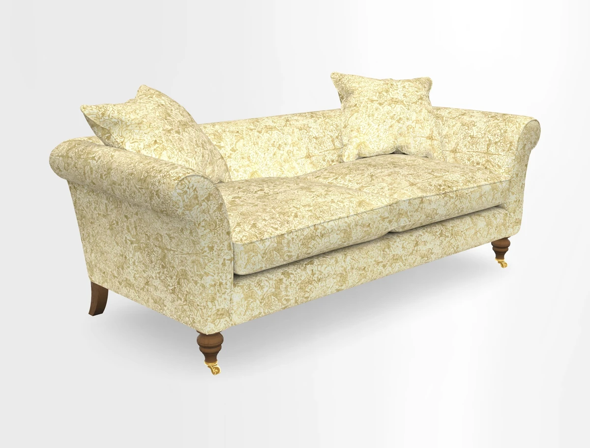 Otley 3 Seater Sofa in RHS Botanicals Palm Leaf Corn