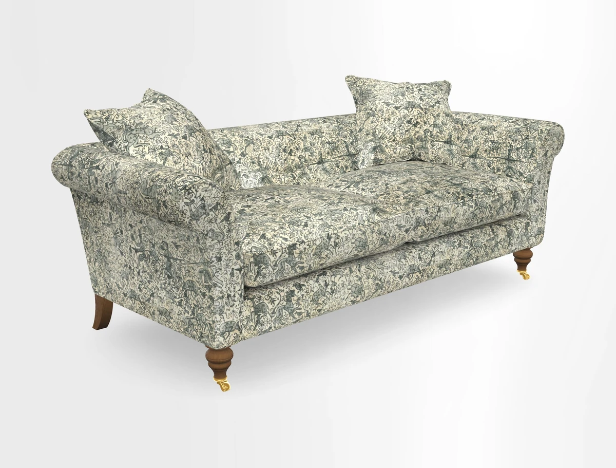 Otley 3 Seater Sofa in RHS Botanicals Palm Leaf Corn