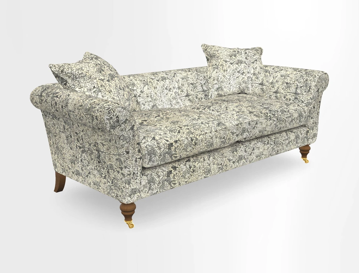 Otley 3 Seater Sofa in RHS Botanicals Palm Leaf Corn