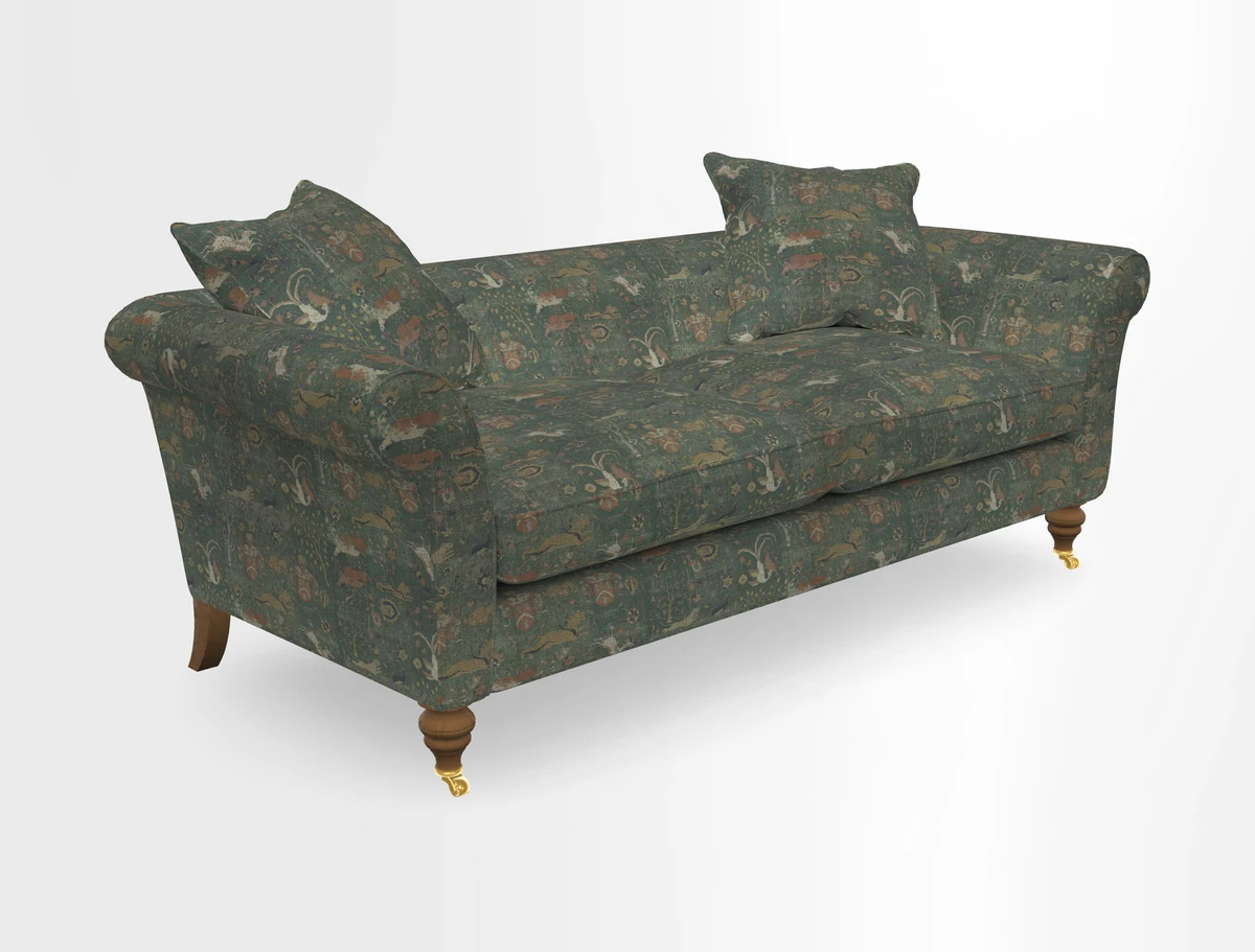 Otley 3 Seater Sofa in RHS Botanicals Palm Leaf Corn