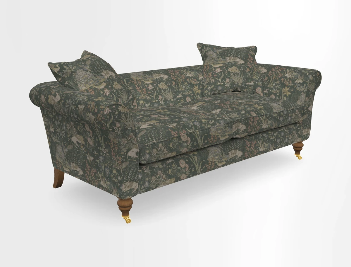 Otley 3 Seater Sofa in RHS Botanicals Palm Leaf Corn