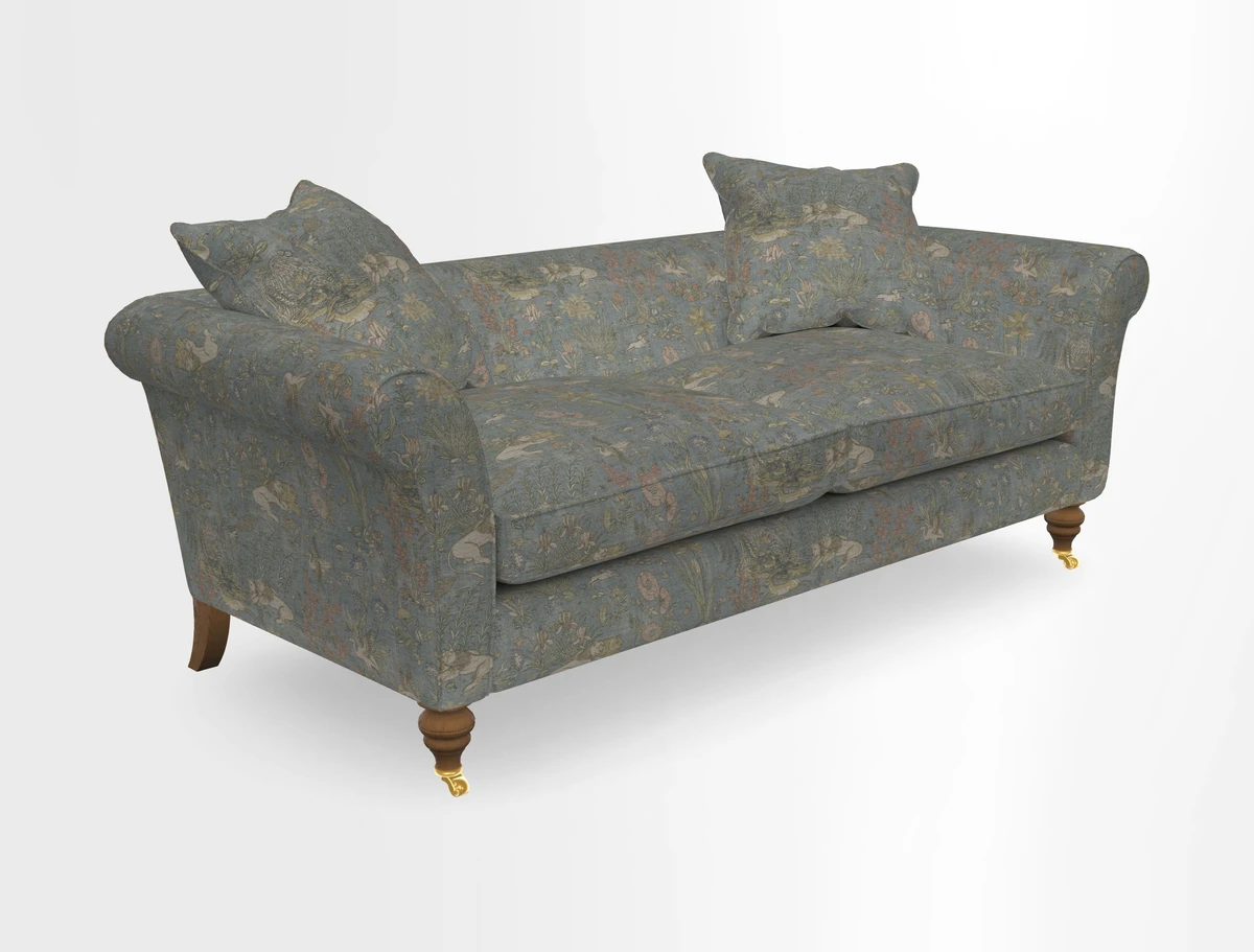 Otley 3 Seater Sofa in RHS Botanicals Palm Leaf Corn