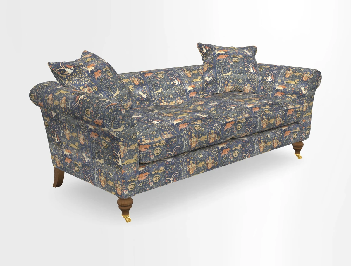 Otley 3 Seater Sofa in RHS Botanicals Palm Leaf Corn