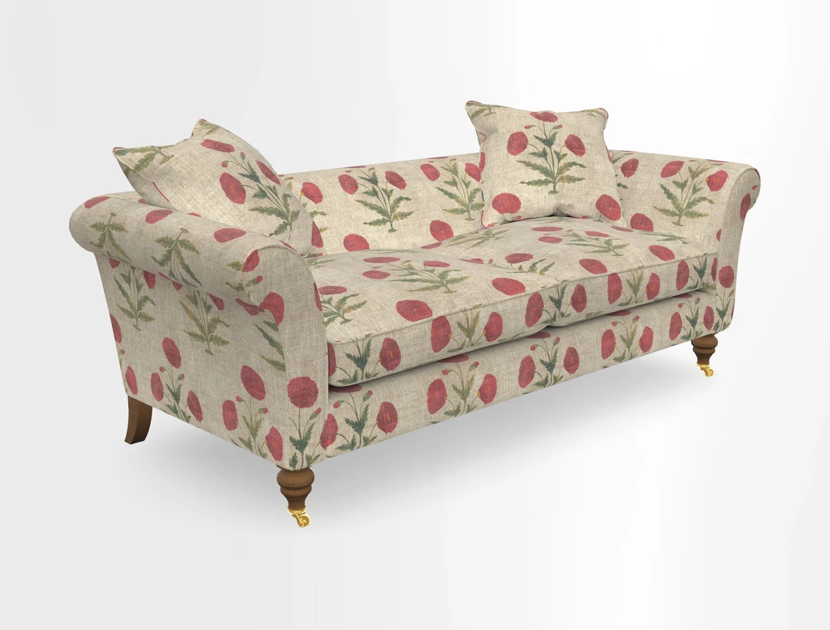 Otley 3 Seater Sofa in RHS Botanicals Palm Leaf Corn