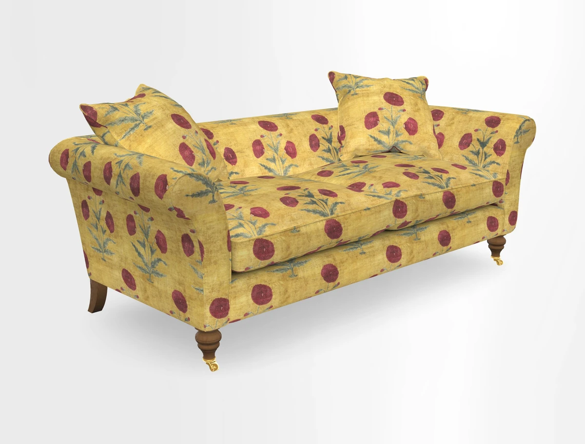 Otley 3 Seater Sofa in RHS Botanicals Palm Leaf Corn