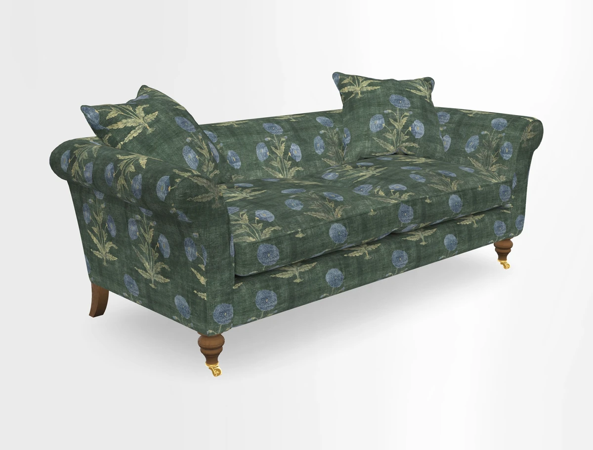 Otley 3 Seater Sofa in RHS Botanicals Palm Leaf Corn