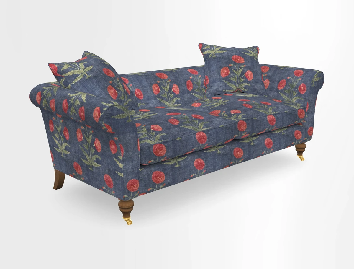 Otley 3 Seater Sofa in RHS Botanicals Palm Leaf Corn