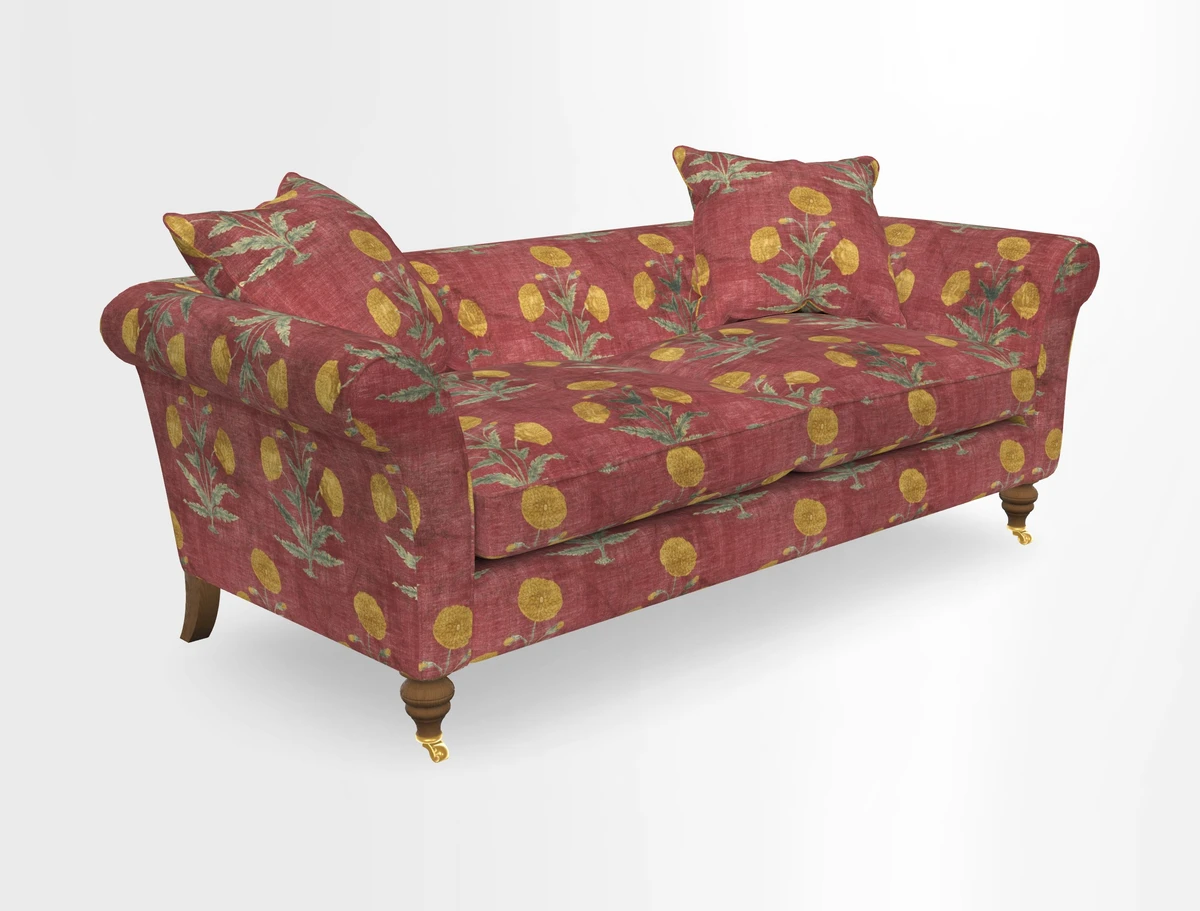Otley 3 Seater Sofa in RHS Botanicals Palm Leaf Corn