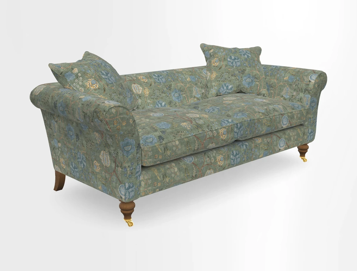 Otley 3 Seater Sofa in RHS Botanicals Palm Leaf Corn
