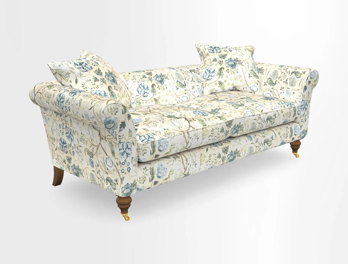 Otley 3 Seater Sofa in RHS Botanicals Palm Leaf Corn