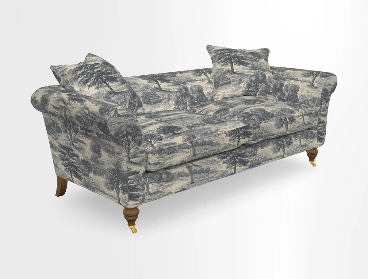 Otley 3 Seater Sofa in RHS Botanicals Palm Leaf Corn