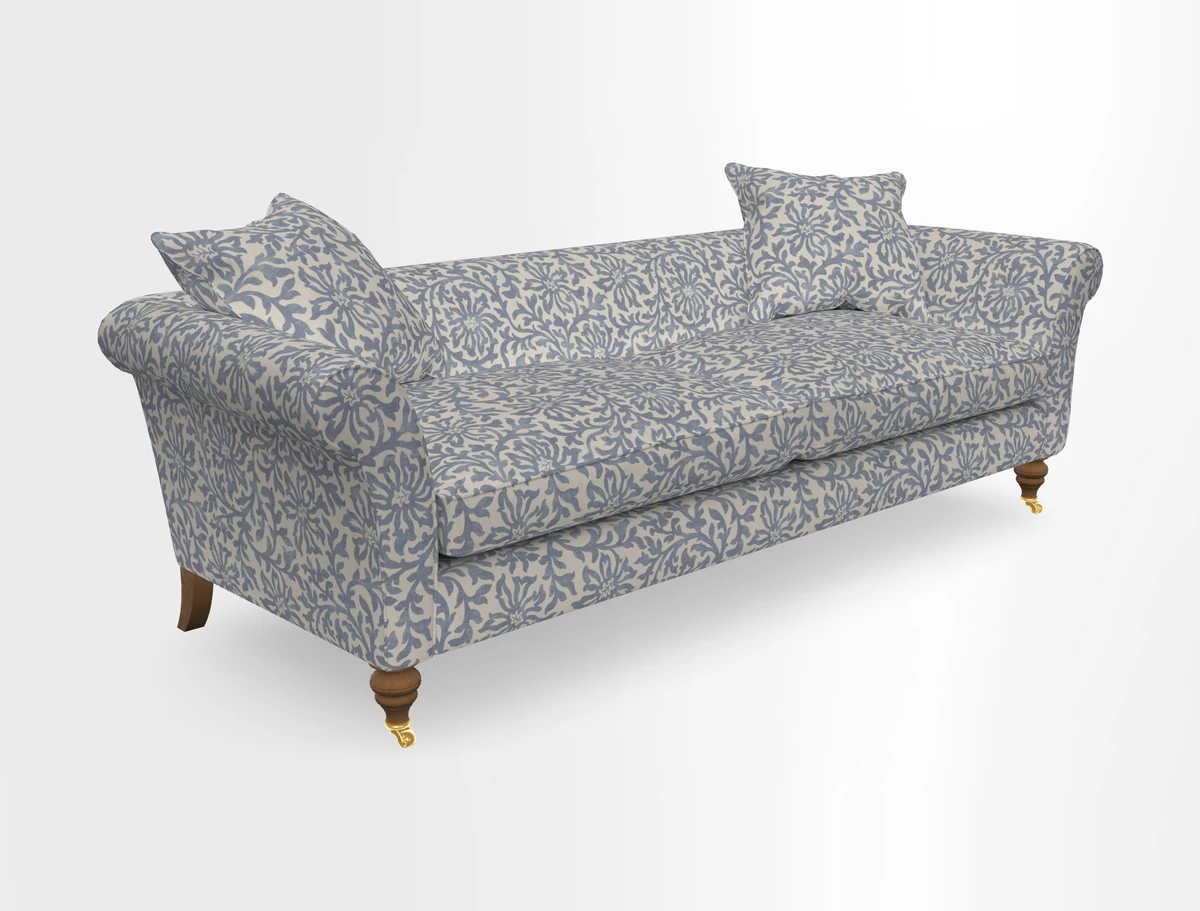 Otley 3 Seater Sofa in RHS Botanicals Palm Leaf Corn