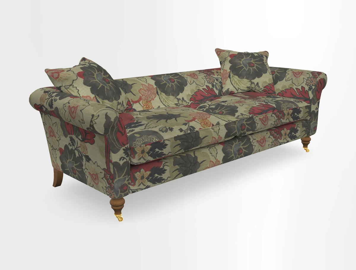 Otley 3 Seater Sofa in RHS Botanicals Palm Leaf Corn