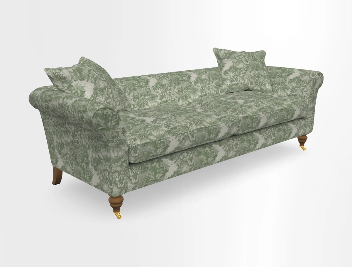 Otley 3 Seater Sofa in RHS Botanicals Palm Leaf Corn