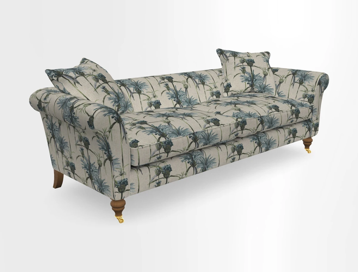 Otley 3 Seater Sofa in RHS Botanicals Palm Leaf Corn